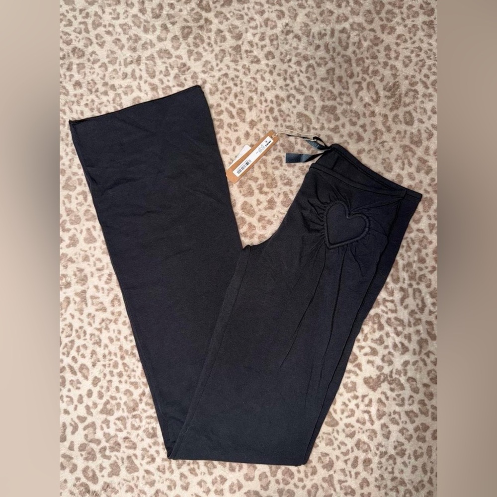 SKIMS Heart Legging - Cotton Jersey XS Soot NWT